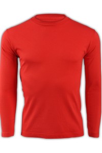 SKT212 printstar 大紅色010長袖男裝T恤 00101-LVC 在線訂購活力彩色T恤 純棉T恤  T恤製造商  T恤價格